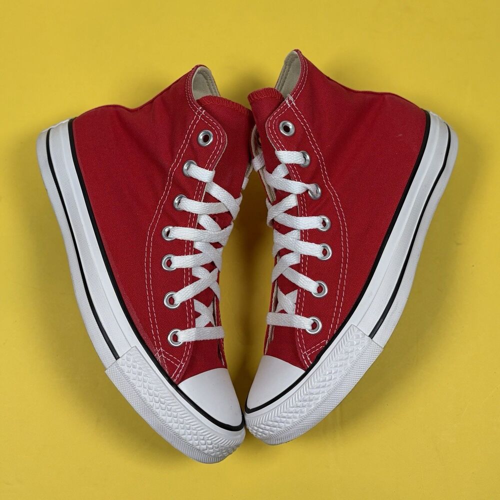 Converse Chuck Taylor All Star Hi Red Canvas Sneakers M9621 Sz Men’s 5 Women’s 7